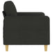 Tweezitsbank 120 cm stof zwart
