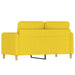 Tweezitsbank 120 cm stof lichtgeel