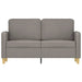 Tweezitsbank 120 cm stof taupe