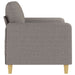 Tweezitsbank 120 cm stof taupe