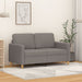 Tweezitsbank 120 cm stof taupe