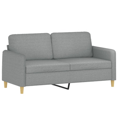 Tweezitsbank 140 cm stof lichtgrijs