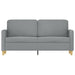 Tweezitsbank 140 cm stof lichtgrijs