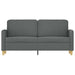 Tweezitsbank 140 cm stof donkergrijs
