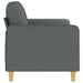 Tweezitsbank 140 cm stof donkergrijs