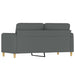 Tweezitsbank 140 cm stof donkergrijs