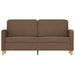 Tweezitsbank 140 cm stof bruin