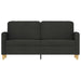 Tweezitsbank 140 cm stof zwart
