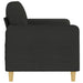 Tweezitsbank 140 cm stof zwart