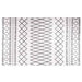 Vloerkleed wasbaar 120x170 cm zwart en wit