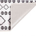 Vloerkleed wasbaar 120x170 cm zwart en wit