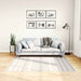 Vloerkleed wasbaar 120x170 cm zwart en wit