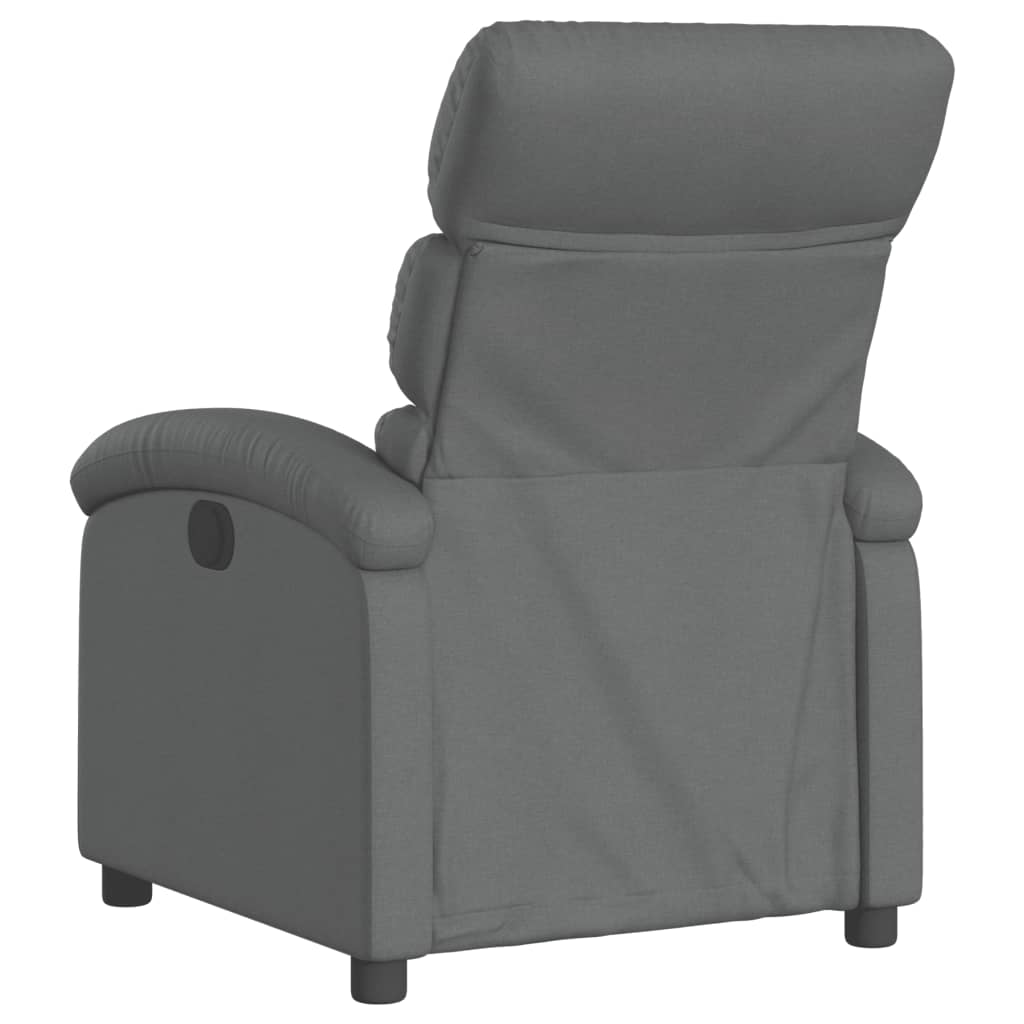Fauteuil elektrisch verstelbaar stof donkergrijs