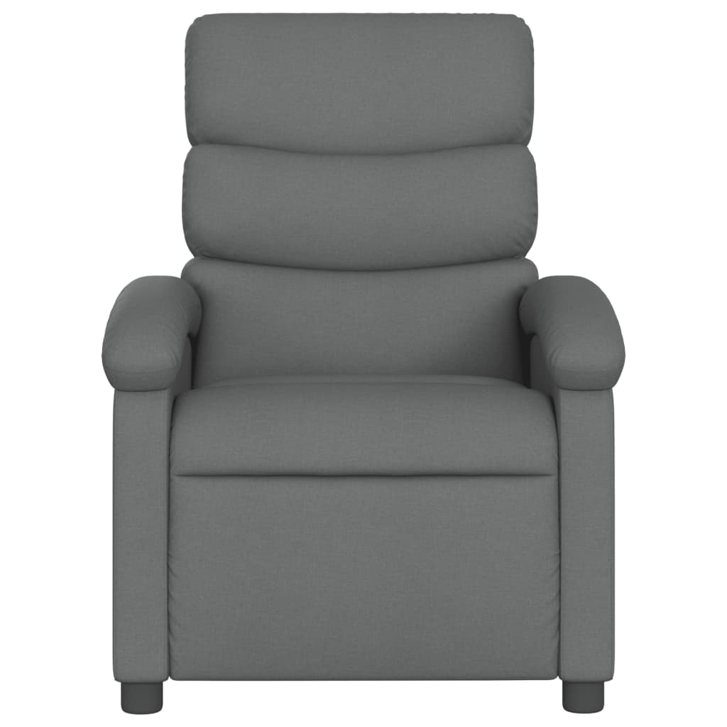 Fauteuil elektrisch verstelbaar stof donkergrijs