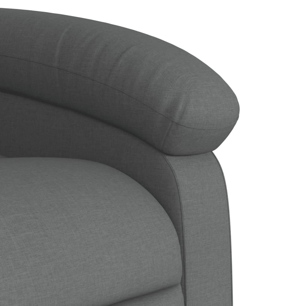 Fauteuil elektrisch verstelbaar stof donkergrijs