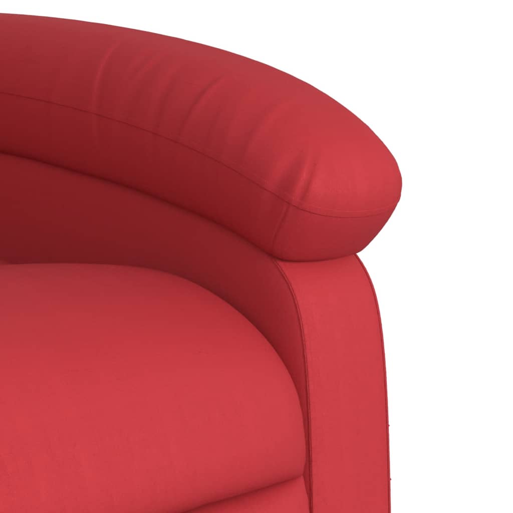 Sta-op-stoel kunstleer rood