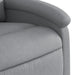 Fauteuil elektrisch verstelbaar stof lichtgrijs