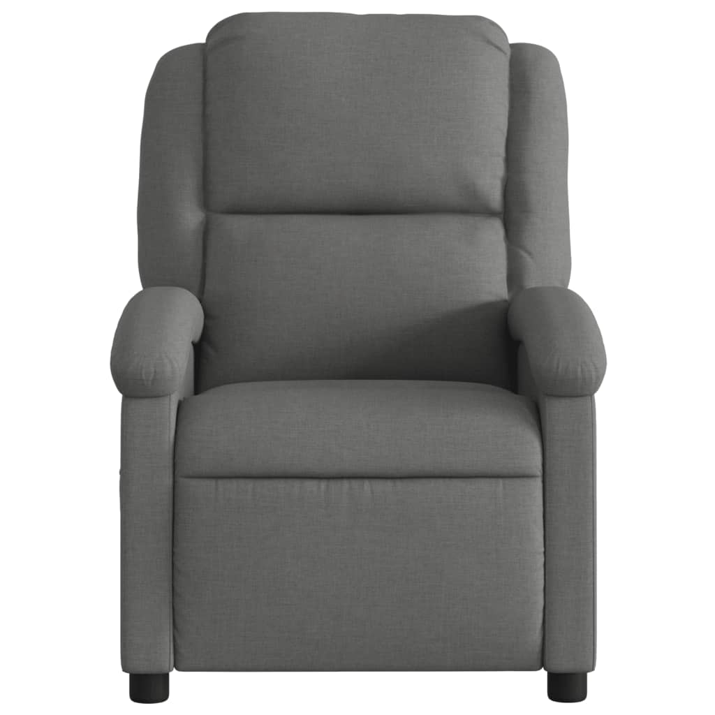 Fauteuil elektrisch verstelbaar stof donkergrijs