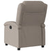Fauteuil verstelbaar elektrisch stof taupe