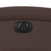 Fauteuil verstelbaar elektrisch kunstleer bruin