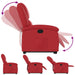 Sta-op-stoel kunstleer rood