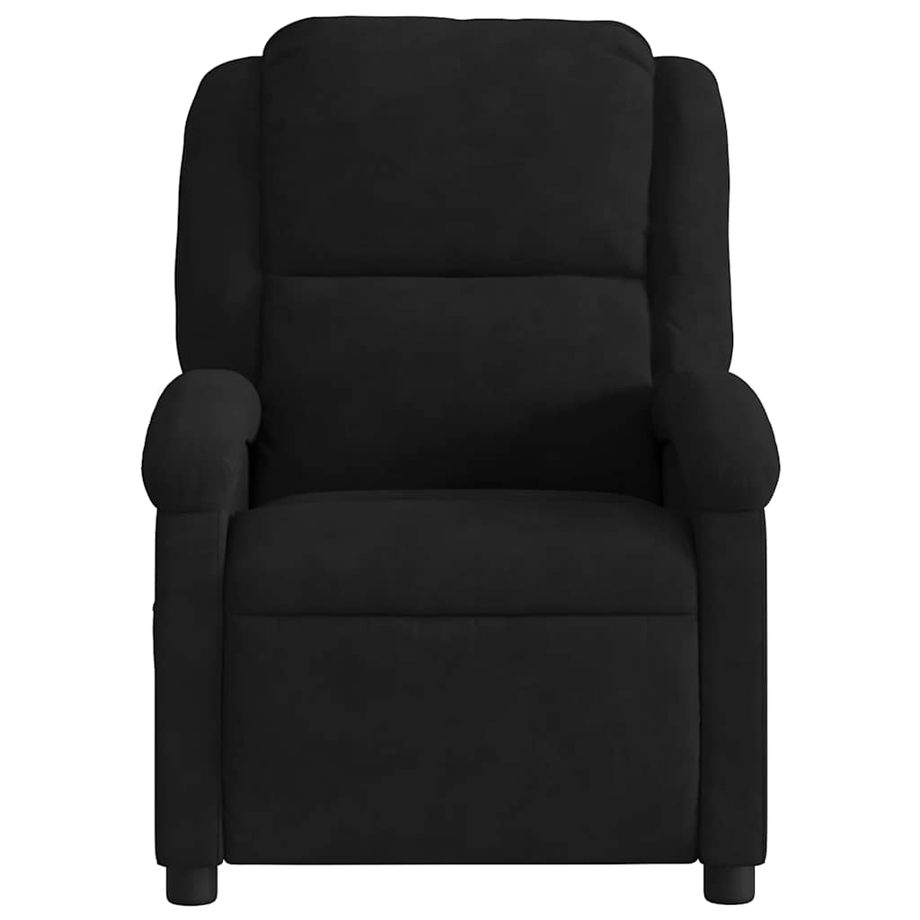 Fauteuil verstelbaar elektrisch stof zwart