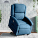 Sta-opstoel fluweel blauw