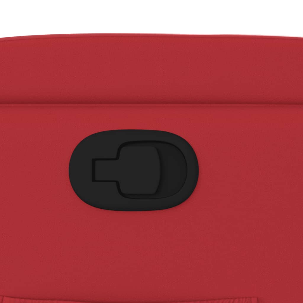 Sta-op-stoel kunstleer rood