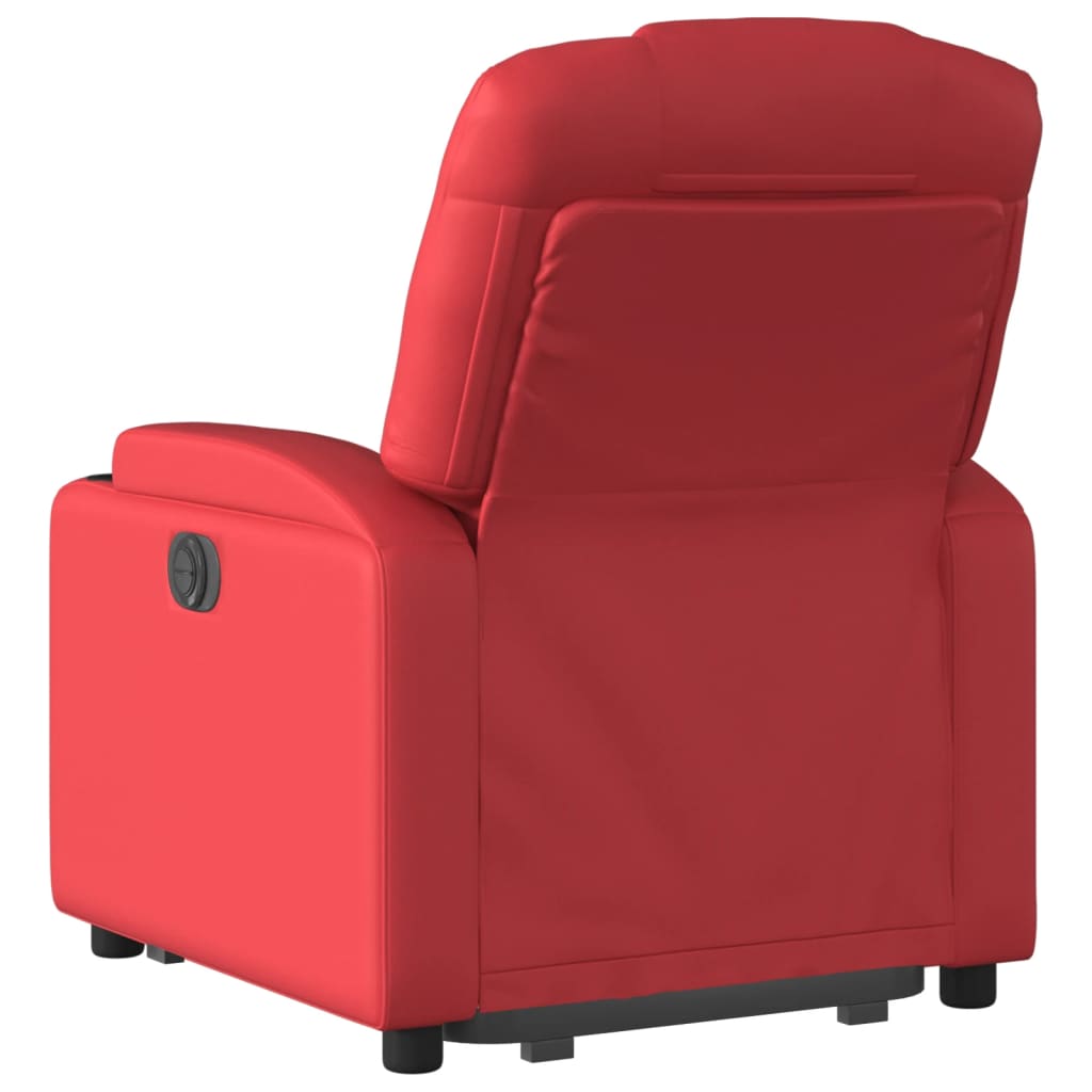 Sta-op-stoel kunstleer rood