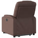 Sta-op-stoel elektrisch kunstleer bruin
