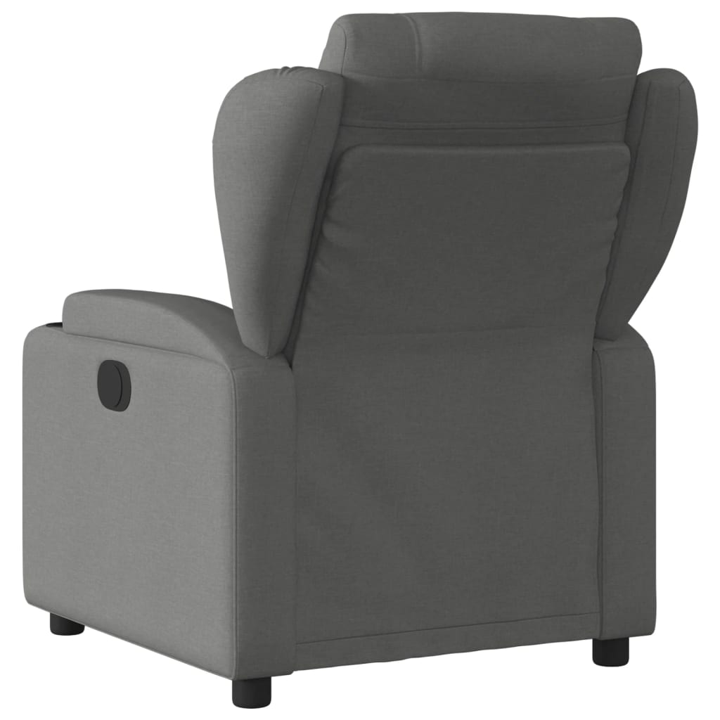 Fauteuil elektrisch verstelbaar stof donkergrijs