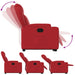 Sta-op-stoel kunstleer rood