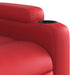 Sta-op-stoel kunstleer rood