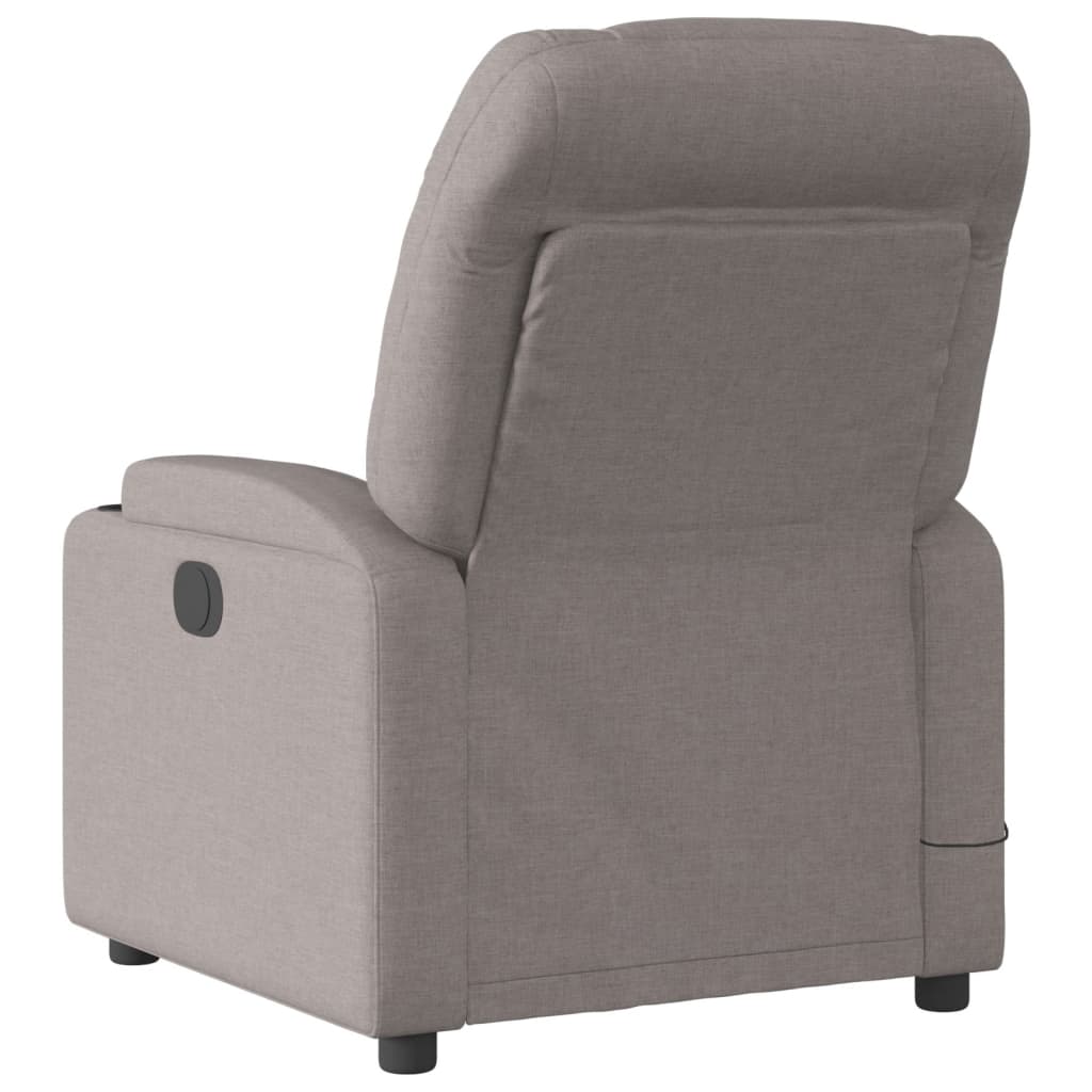 Massagestoel elektrisch verstelbaar stof taupe
