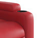 Sta-op-stoel kunstleer rood
