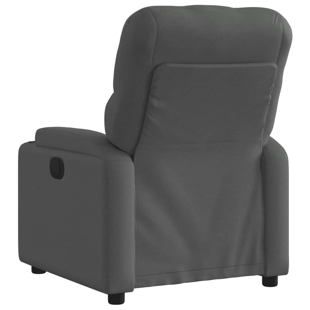 Fauteuil elektrisch verstelbaar stof donkergrijs