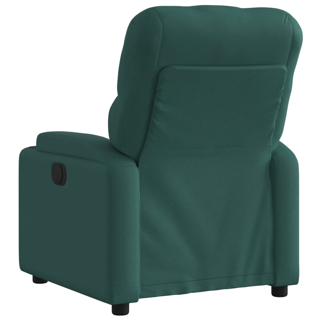Fauteuil verstelbaar elektrisch stof donkergroen