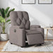 Fauteuil verstelbaar elektrisch stof taupe