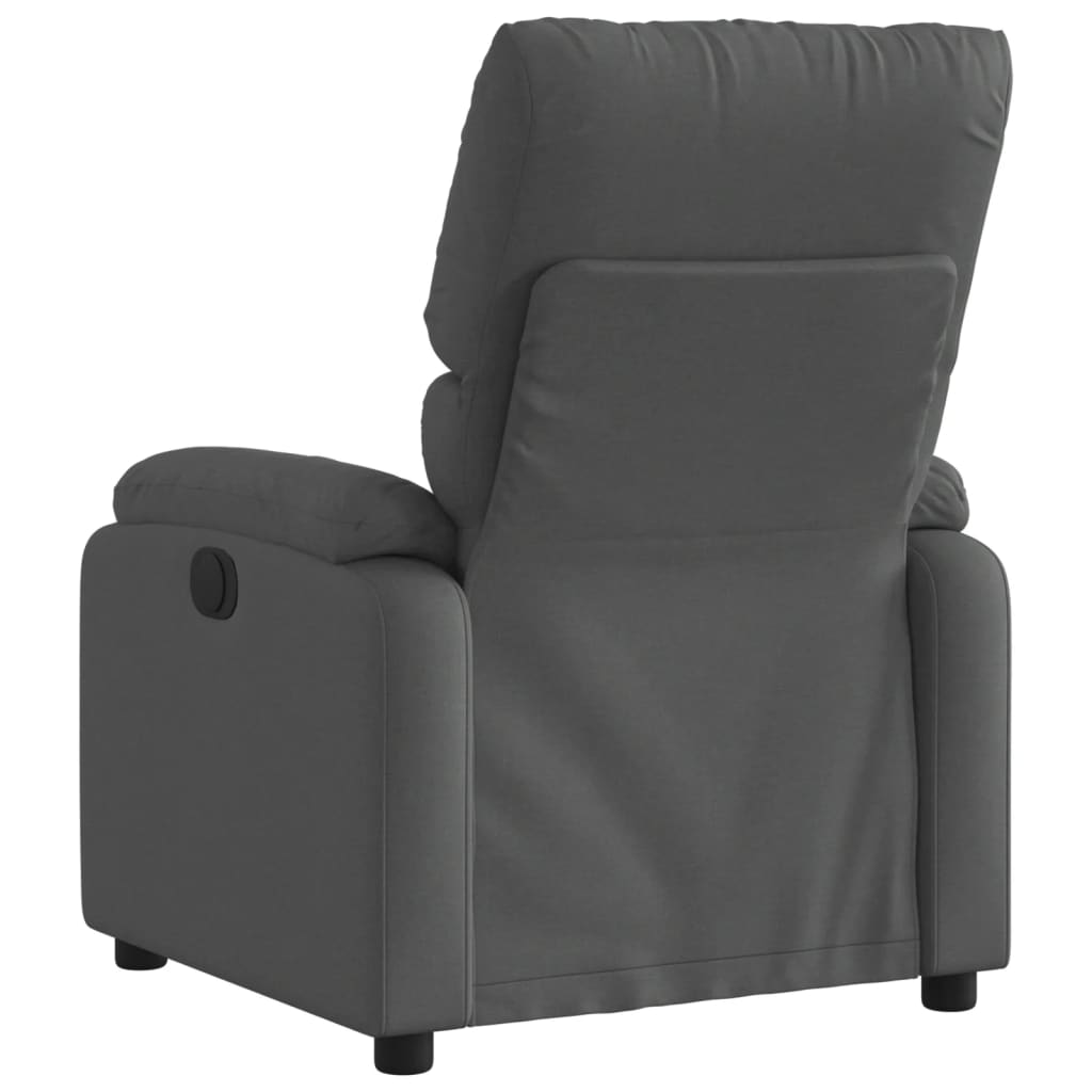 Fauteuil elektrisch verstelbaar stof donkergrijs
