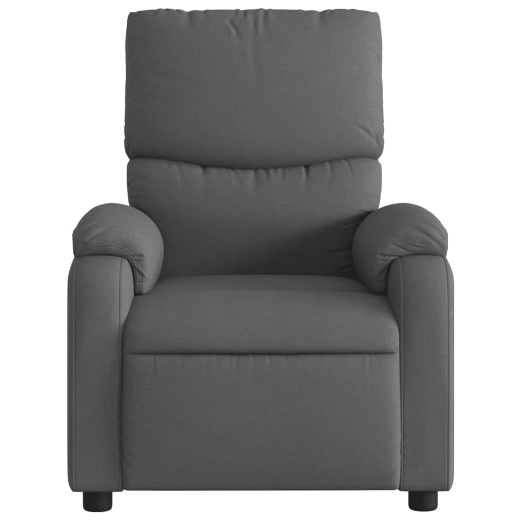 Fauteuil elektrisch verstelbaar stof donkergrijs