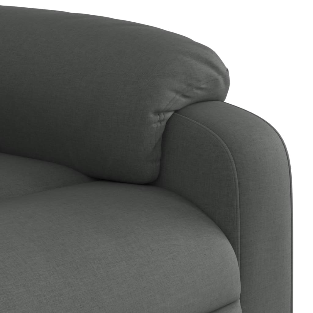 Fauteuil elektrisch verstelbaar stof donkergrijs