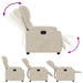 Fauteuil elektrisch verstelbaar microvezelstof beige