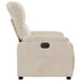 Fauteuil elektrisch verstelbaar microvezelstof beige