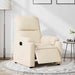 Fauteuil elektrisch verstelbaar microvezelstof beige