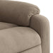 Massagestoel elektrisch verstelbaar microvezelstof taupe