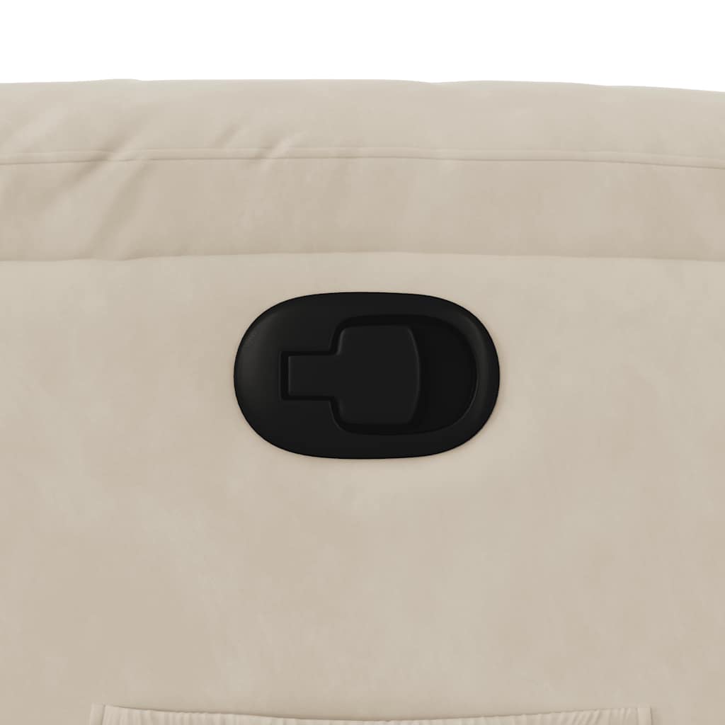 Sta-op-stoel verstelbaar microvezelstof beige