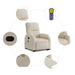 Sta-op-massagestoel verstelbaar microvezelstof beige