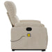 Sta-op-massagestoel verstelbaar microvezelstof beige