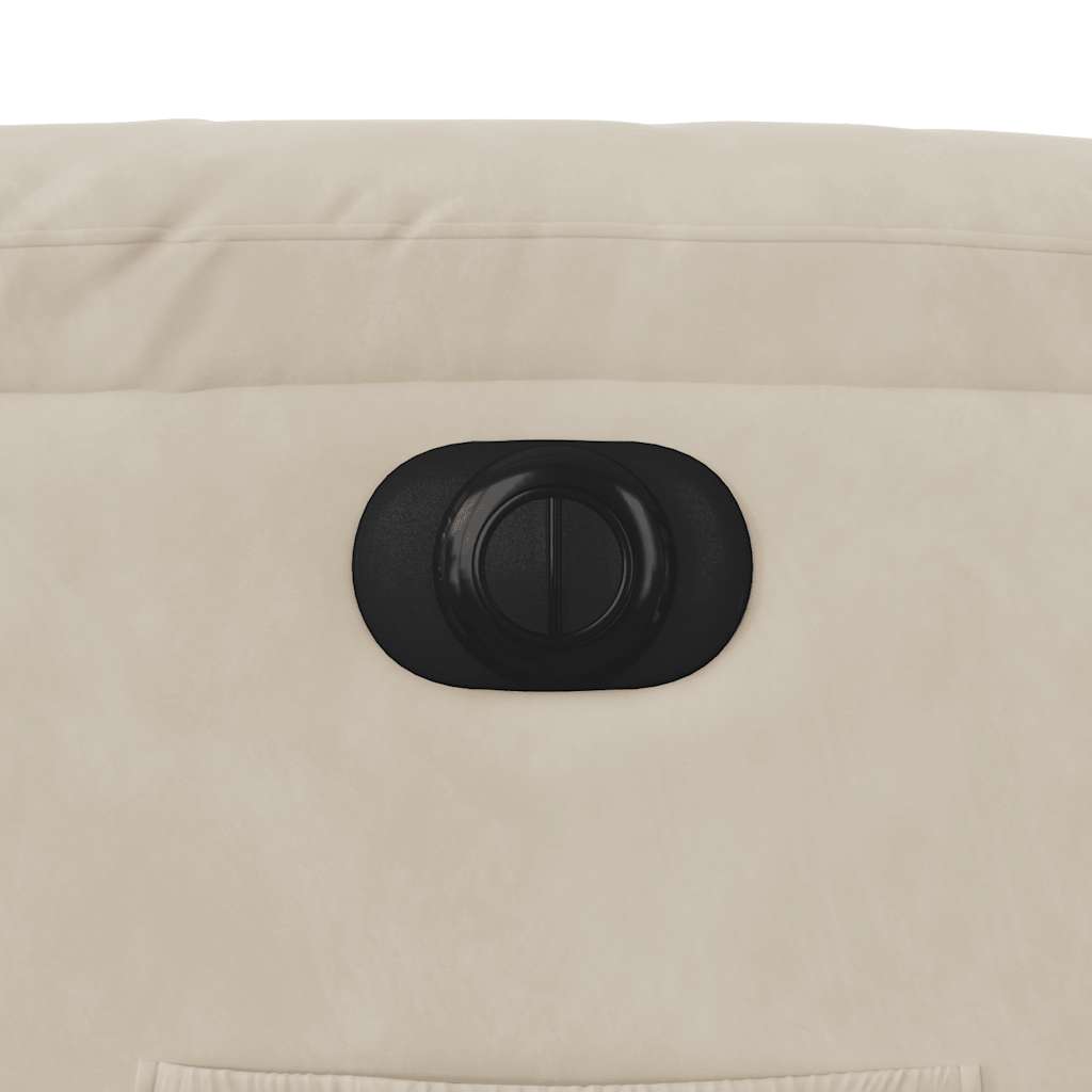 Sta-op-stoel elektrisch verstelbaar microvezelstof beige