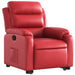 Sta-op-stoel kunstleer rood